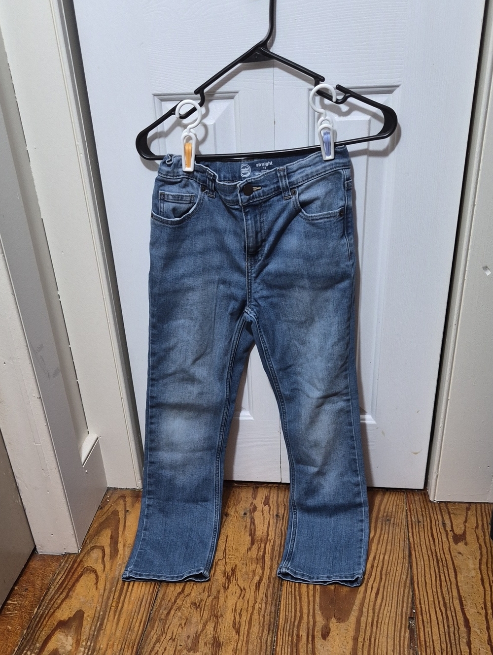 Classic Blue Girls Straight Jeans
